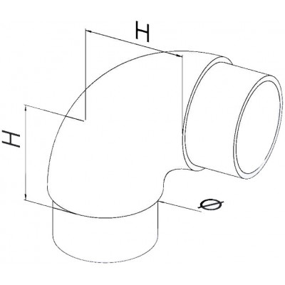 Raccordo a Curva 90° per...