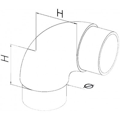 Raccordo a Curva 90° per...