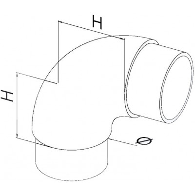 Raccordo a Curva 90° per...