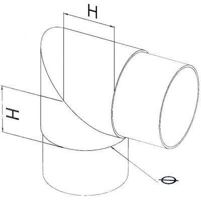 Raccordo ad Angolo 90° per...