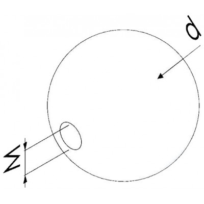 Sfera con Foro Filettato...