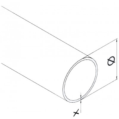 Tondino Ø 12 6000mm AISI 304 Satinato IN101-071