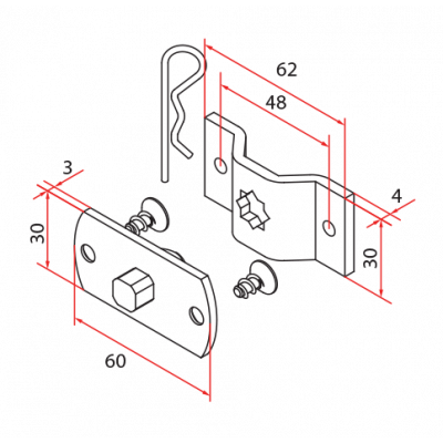 Supporto Quadro 10mm con...