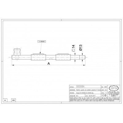 Catenaccio 600mm IBFM 008600A