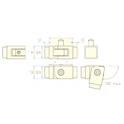 Cerniera Sicurezza 40x30...