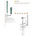 CATENACCIO VERTICALE CON CHIAVE  L580  CORSA 140  RAL 9005 QICK FIX  KEYDROP