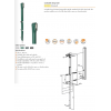 CATENACCIO VERTICALE CON CHIAVE  L580  CORSA 140  RAL 9005 QICK FIX  KEYDROP