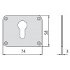 Bocchetta Plastica Yale Cisa 1.06141.56.0