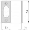 Bocchetta Plastica Ovale Yale Cisa 1.06027.01.0