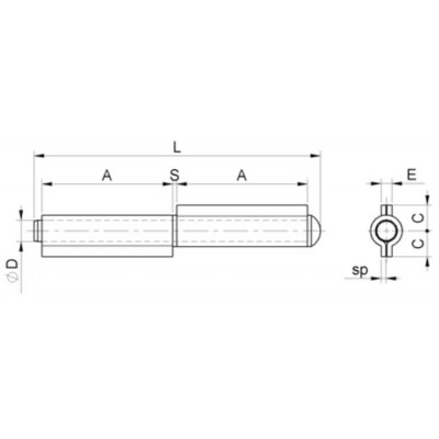 Cerniera 2 Ali Inox Combi...