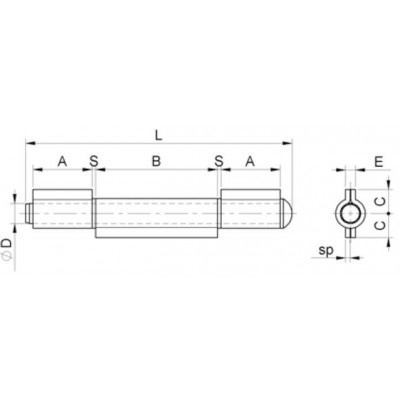 Cerniera 3 Ali Inox Combi...