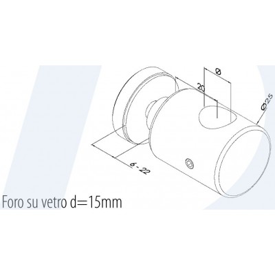 Vite Fermavetro con Foro...