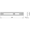 Incontro Inox per Serratura Omec 02546 X