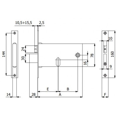 Serratura per Fascia Omec 370