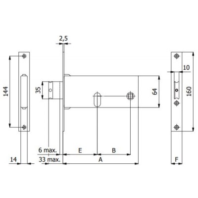 Serratura per Fascia Omec 380