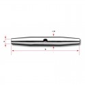 Tenditore con Filetto Destro/Sinistro Interno 92mm Satinato 30875-0600
