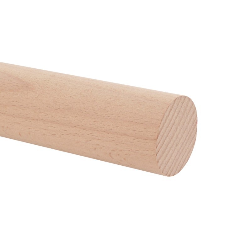 Corrimano In Faggio 80cm Con Supporto Angolare, Gradino, Balaustra A Muro, Kit Corrimano | Leroy - Foto 3