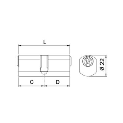 Cilindro Tondo 22 Iseo